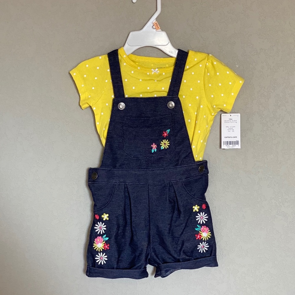 3 for $15 NWT 2 Piece Overall Set